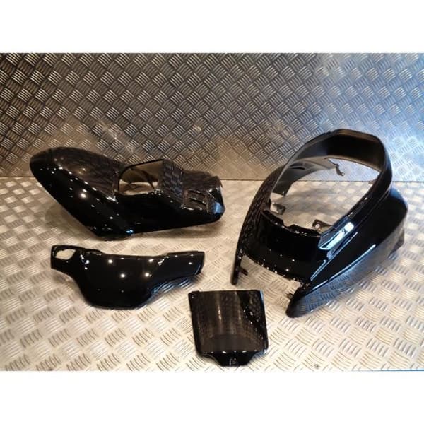 body kit cover 4 blank svart kåpa sparkcykel mbk 50 booster bws efter 2004