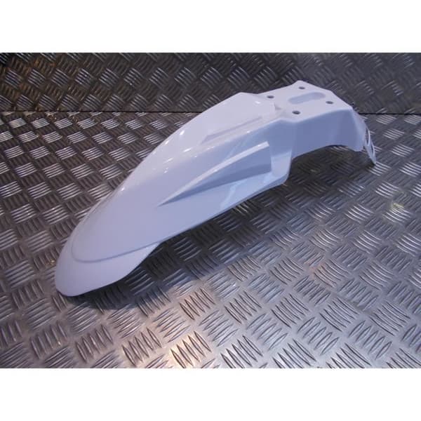 universal vit front stänkskärm anpassningsbar motorcykel supermotard enduro mecaboite am6 derbi ktm honda suzuki yamaha kawasaki cross.