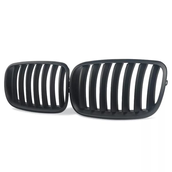 For BMW X5 E71 X6 E70 Matte Black Kidney Performance Style Front Grilles 07-2013