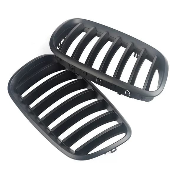 For BMW X5 E71 X6 E70 Matte Black Kidney Performance Style Front Grilles 07-2013