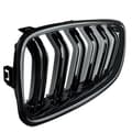 Miniatyrbilde 7 av 11: FIT FOR BMW 3 SERIES F30 F31 2012-2018 DUAL LINE GLOSS BLACK KIDNEY GRILLE GRILL