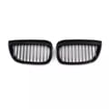 Pikkukuva 5 / 11: Pair Glossy Black Front Kidney Grills Grilles For BMW E81 E87 1 Series 04-07