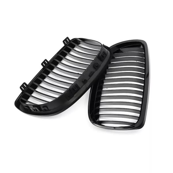 2x Glossy Black Kidney Grilles Grill for BMW 3 Series E92 M3 Coupe E93 2007-2010