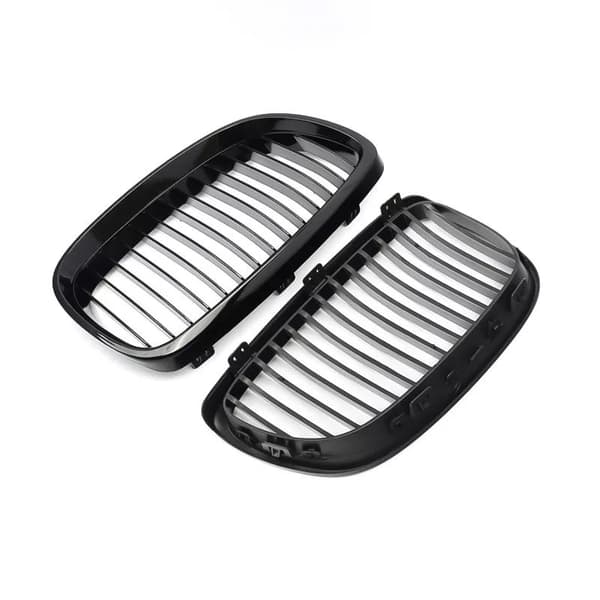 2x Glossy Black Kidney Grilles Grill for BMW 3 Series E92 M3 Coupe E93 2007-2010