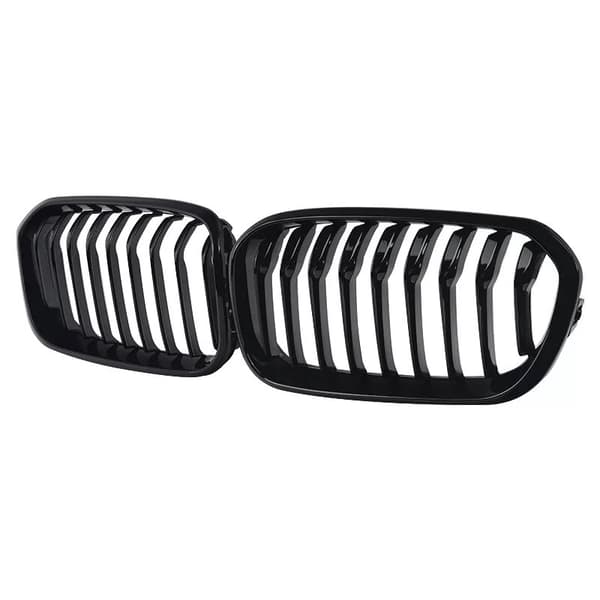 Front Kidney Gloss Black Sport Grills Grille For BMW F20/F21 1 Series 15-19 LCI