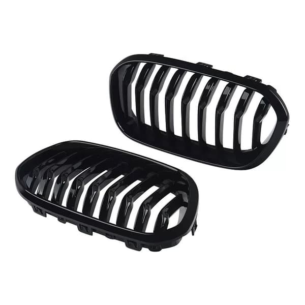 Front Kidney Gloss Black Sport Grills Grille For BMW F20/F21 1 Series 15-19 LCI