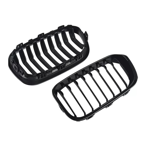 Front Kidney Gloss Black Sport Grills Grille For BMW F20/F21 1 Series 15-19 LCI