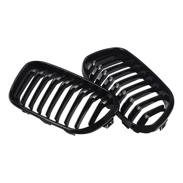 Front Kidney Gloss Black Sport Grills Grille For BMW F20/F21 1 Series 15-19 LCI