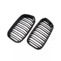 Pikkukuva 7 / 11: 2x Gloss Black Front Kidney Grille Grill For BMW F20 F21 1 Series 2015-2019 LCI