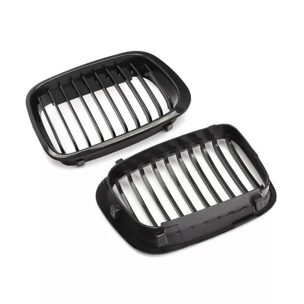 GLOSS BLACK FRONT PERFORMANCE STYLE KIDNEY GRILLE FOR BMW 3 SERIES E46 4DR 97-01
