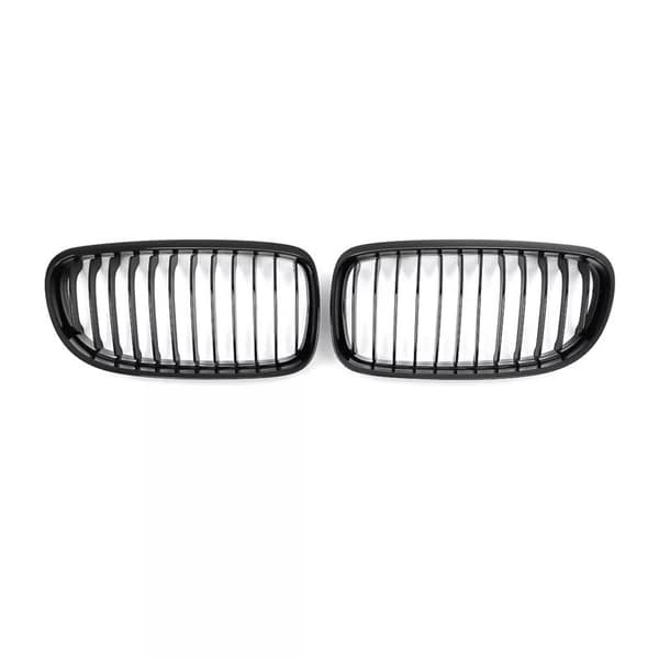 2x For BMW 3 Series E90 E91 Facelift 09-11 Gloss Black Front Kidney Grille Grill