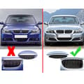 Miniatyrbilde 5 av 11: 2x For BMW 3 Series E90 E91 Facelift 09-11 Gloss Black Front Kidney Grille Grill