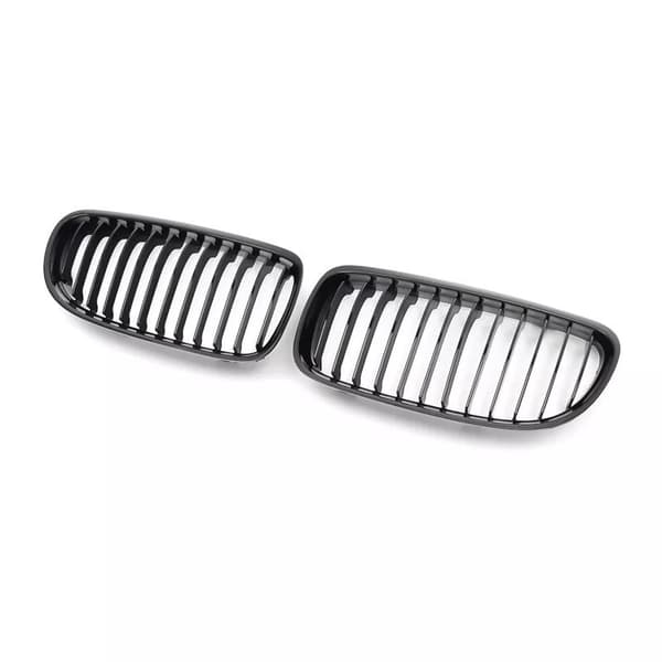 2x For BMW 3 Series E90 E91 Facelift 09-11 Gloss Black Front Kidney Grille Grill