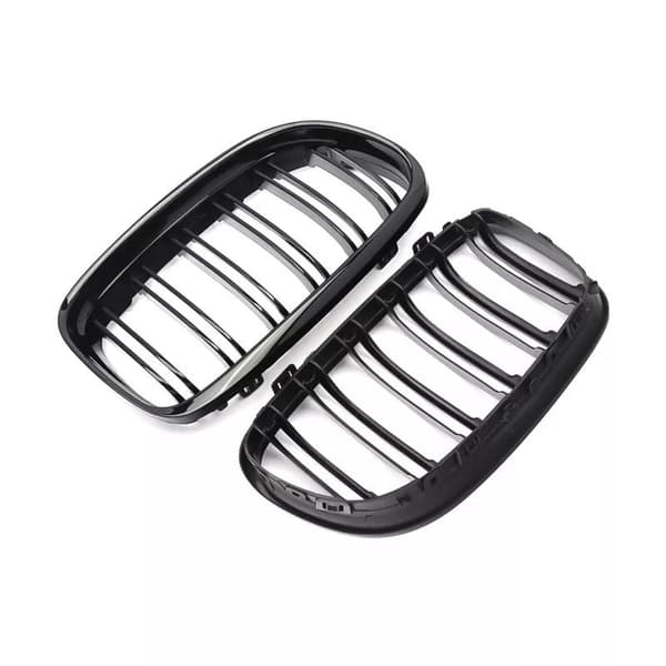 For BMW E90 E91 3 Series Kidney Grill Grille Gloss Black M Style 09-11 LCI Model