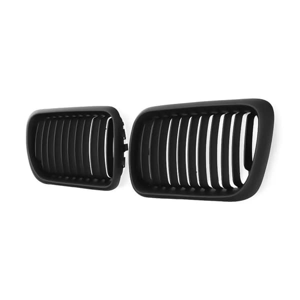Front Matte Black Kidney Grille Grill for BMW 3-Series E36 Saloon M3 Coupe 97-99