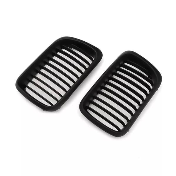 Front Matte Black Kidney Grille Grill for BMW 3-Series E36 Saloon M3 Coupe 97-99