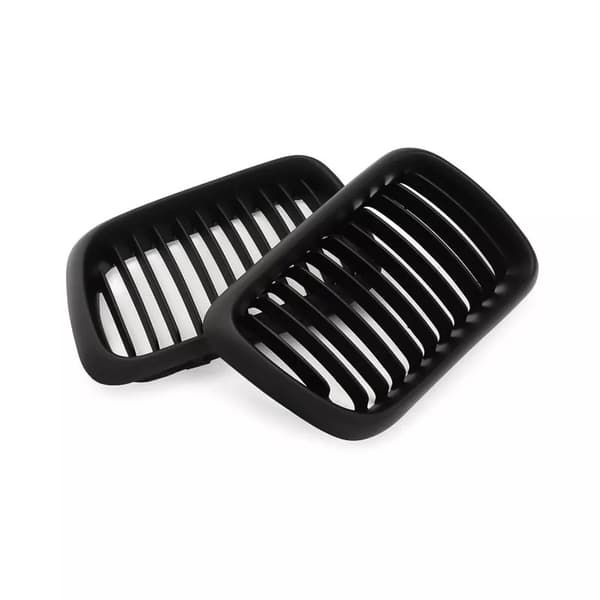 Front Matte Black Kidney Grille Grill for BMW 3-Series E36 Saloon M3 Coupe 97-99