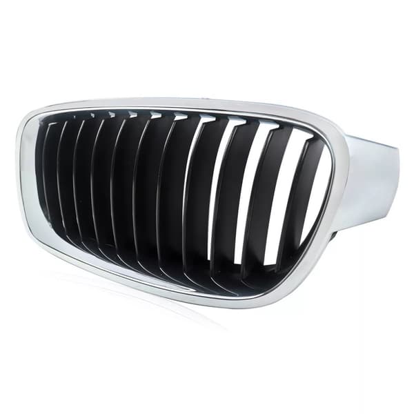 FOR BMW 3 SERIES F30 F31 12-18 FRONT BUMPER CHROME/BLACK KIDNEY GRILLE LEFT N/S