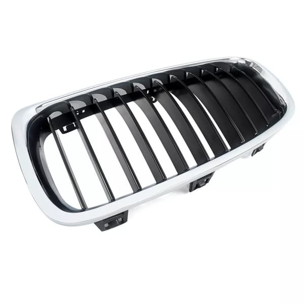 FOR BMW 3 SERIES F30 F31 12-18 FRONT BUMPER CHROME/BLACK KIDNEY GRILLE LEFT N/S