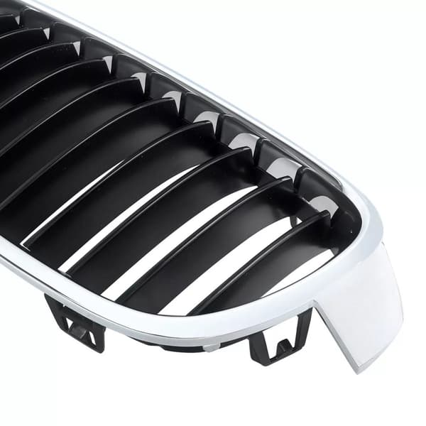 FOR BMW 3 SERIES F30 F31 12-18 FRONT BUMPER CHROME/BLACK KIDNEY GRILLE LEFT N/S