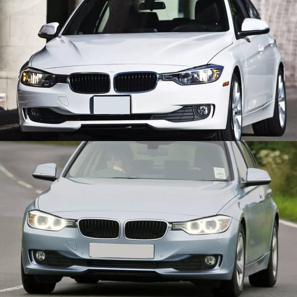 FOR BMW 3 SERIES F30 F31 12-18 FRONT BUMPER CHROME/BLACK KIDNEY GRILLE LEFT N/S
