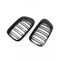 Miniatyrbilde 6 av 11: For 1998-2001 BMW E46 2 Door 2D Coupe Gloss Black Dual Slat Kidney Grille Grill