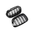 Miniatyrbilde 11 av 11: For 1998-2001 BMW E46 2 Door 2D Coupe Gloss Black Dual Slat Kidney Grille Grill