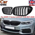 Pikkukuva 4 / 11: Grille For BMW 5 Series G30 G31 2017-2020 Front Kidney Double Slat Gloss Black