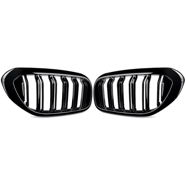 Grille For BMW 5 Series G30 G31 2017-2020 Front Kidney Double Slat Gloss Black