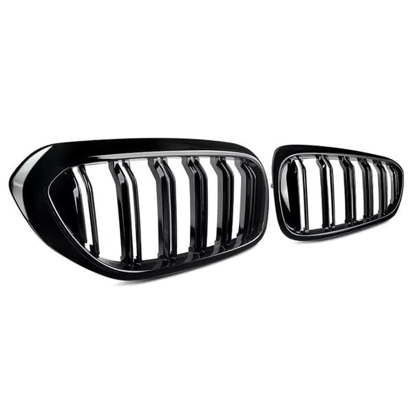 Grille For BMW 5 Series G30 G31 2017-2020 Front Kidney Double Slat Gloss Black