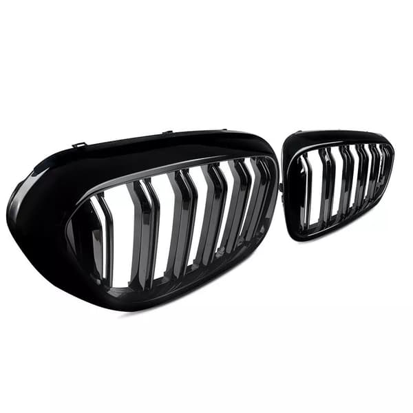 Grille For BMW 5 Series G30 G31 2017-2020 Front Kidney Double Slat Gloss Black