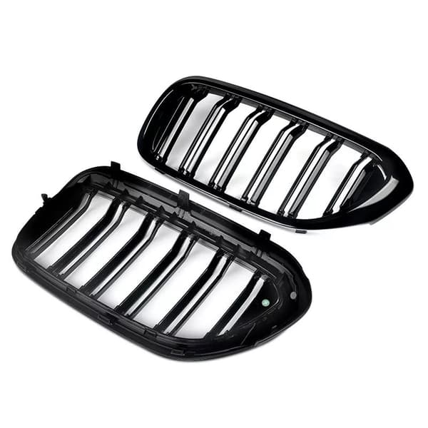 Grille For BMW 5 Series G30 G31 2017-2020 Front Kidney Double Slat Gloss Black
