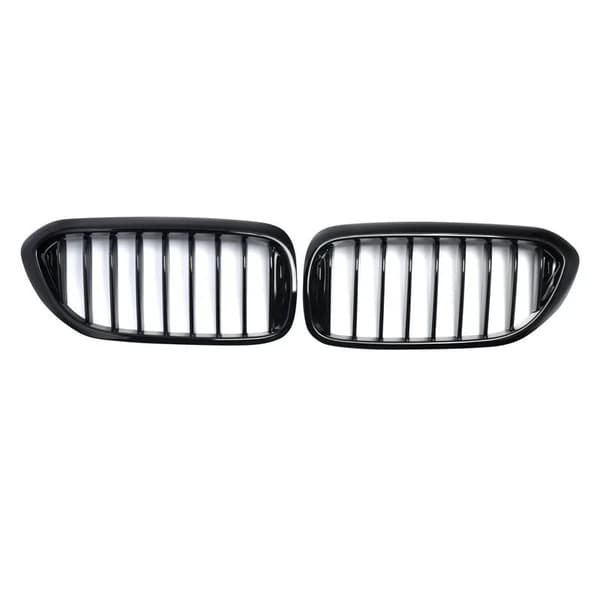 Grilles For BMW 5 Series G30 G31 2017-2019 Front Kidney Single Slat Gloss Black
