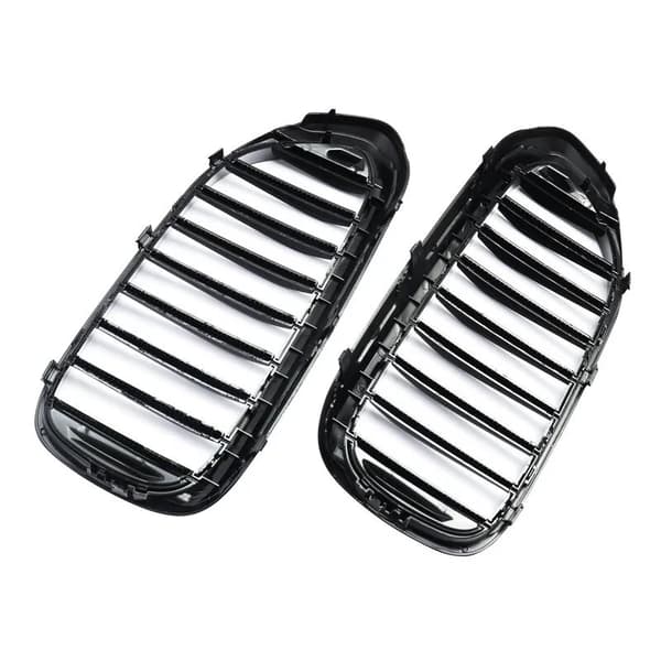 Grilles For BMW 5 Series G30 G31 2017-2019 Front Kidney Single Slat Gloss Black