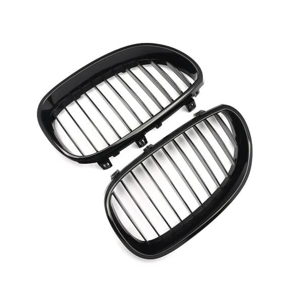 Front Kidney Grille Grille Gloss Black For BMW E60 E61 5 Series M5 2003-2010