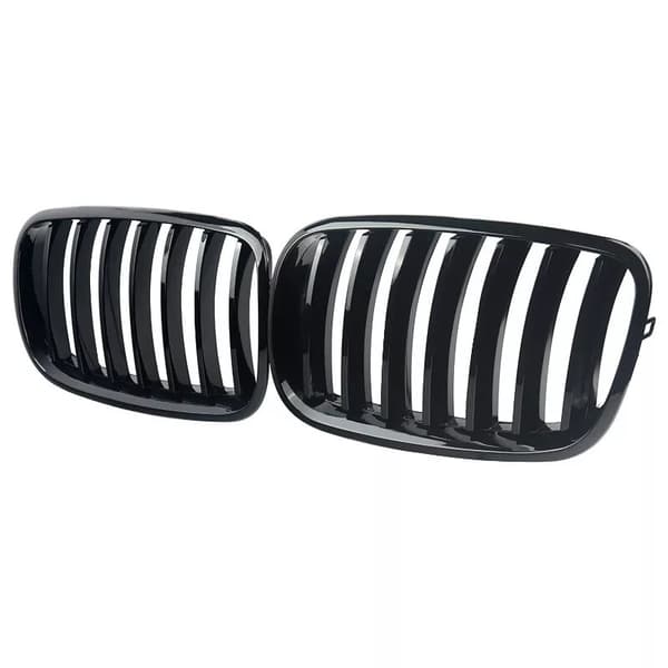 For BMW X5 X6 E70 E71 E72 2007-2013 Front Hood Kidney Sport Grilles Glossy Black