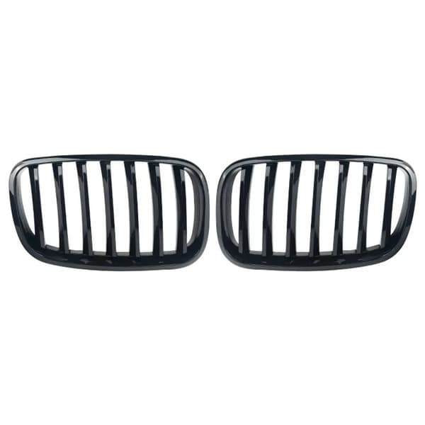 For BMW X5 X6 E70 E71 E72 2007-2013 Front Hood Kidney Sport Grilles Glossy Black