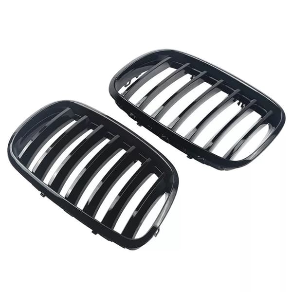 For BMW X5 X6 E70 E71 E72 2007-2013 Front Hood Kidney Sport Grilles Glossy Black