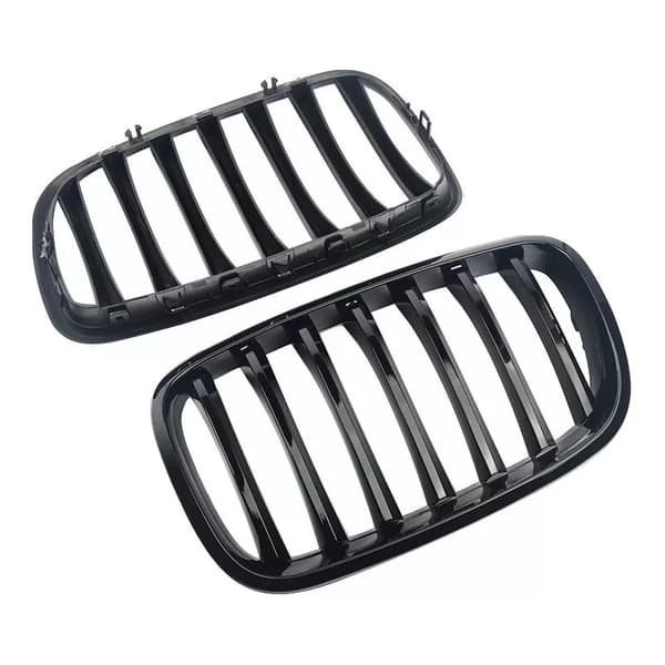 For BMW X5 X6 E70 E71 E72 2007-2013 Front Hood Kidney Sport Grilles Glossy Black