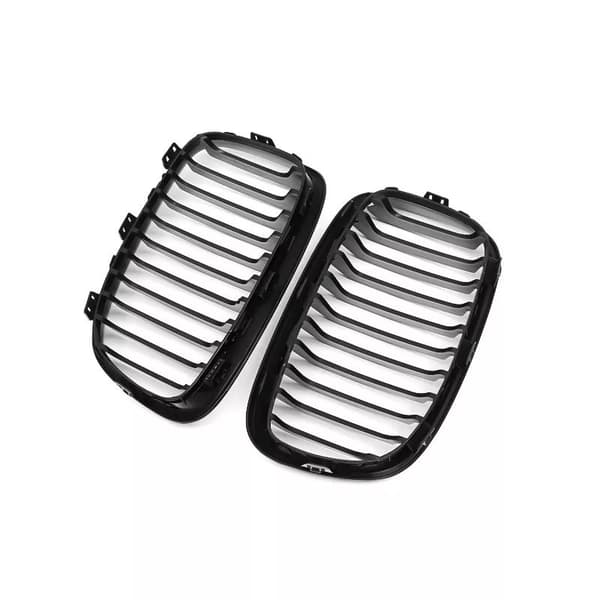 Gloss Black Front Kidney Grills Grille For BMW F20 F21 1 Series 2011-2014 2013