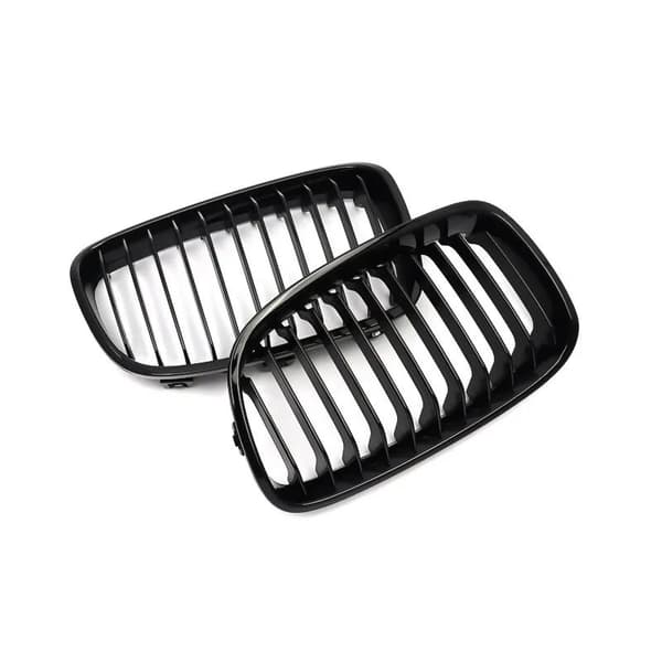 Gloss Black Front Kidney Grills Grille For BMW F20 F21 1 Series 2011-2014 2013