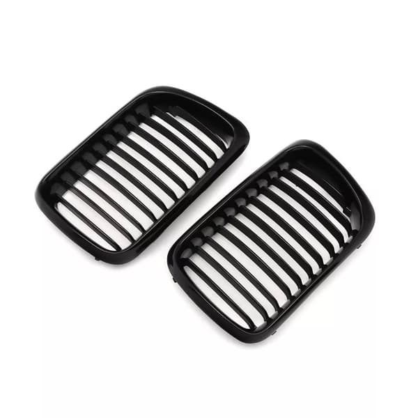 For BMW E36 M3 3-Series Saloon 1997-99 Facelift Gloss Black Kidney Grille Grill