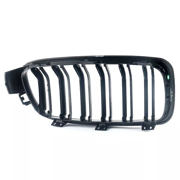 For BMW 3 Series F30 F31 F35 2011-2019 Kidney Grill Grille Gloss Black Dual Line