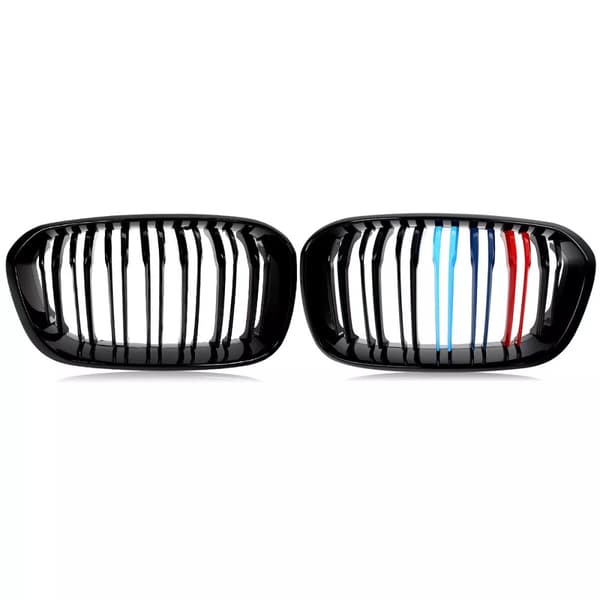 FOR BMW F20 F21 FRONT GRILLE M COLOR KIDNEY TWIN DUAL GRILLE GRILL 2015-2019 LCI