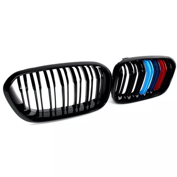 FOR BMW F20 F21 FRONT GRILLE M COLOR KIDNEY TWIN DUAL GRILLE GRILL 2015-2019 LCI