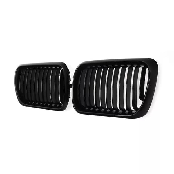 Gloss Black Kidney Grille For BMW 97-99 E36 M3 3-Series Saloon Coupe Facelift