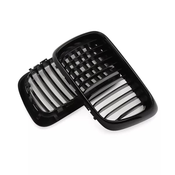 Gloss Black Kidney Grille For BMW 97-99 E36 M3 3-Series Saloon Coupe Facelift