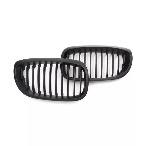 For BMW 3 Series E46 Coupe 2D 2003-2005 Facelift Matte Black Kidney Front Grille