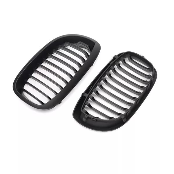 For BMW 3 Series E46 Coupe 2D 2003-2005 Facelift Matte Black Kidney Front Grille