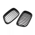 Miniatyrbillede 11 af 11: Pair Grilles For 97-03 BMW E39 5-series 525 530 535 M5 Front Kidney Gloss Black